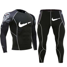 Load image into Gallery viewer, Fashion clothing warm men's underwear set men's compression fleece sweat quick-drying thermal underwear men's long-sleeved spot - Ole Misc.