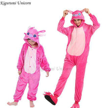 Load image into Gallery viewer, Kigurumi Unicorn Pajama Adult Animal Stitch Onesie Boys Girls Women Men  Couple 2019 Winter Pajama Suit Sleepwear Flannel Pijama - Ole Misc.