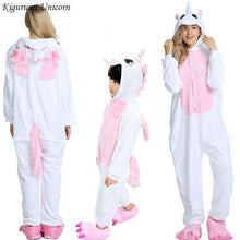 Load image into Gallery viewer, Kigurumi Unicorn Pajama Adult Animal Stitch Onesie Boys Girls Women Men  Couple 2019 Winter Pajama Suit Sleepwear Flannel Pijama - Ole Misc.