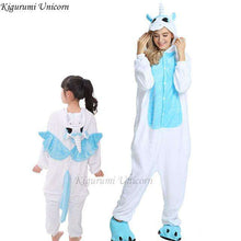 Load image into Gallery viewer, Kigurumi Unicorn Pajama Adult Animal Stitch Onesie Boys Girls Women Men  Couple 2019 Winter Pajama Suit Sleepwear Flannel Pijama - Ole Misc.