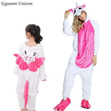 Load image into Gallery viewer, Kigurumi Unicorn Pajama Adult Animal Stitch Onesie Boys Girls Women Men  Couple 2019 Winter Pajama Suit Sleepwear Flannel Pijama - Ole Misc.
