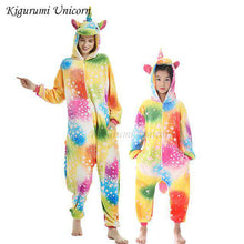 Load image into Gallery viewer, Kigurumi Unicorn Pajama Adult Animal Stitch Onesie Boys Girls Women Men  Couple 2019 Winter Pajama Suit Sleepwear Flannel Pijama - Ole Misc.