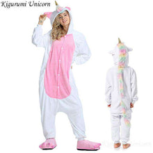 Load image into Gallery viewer, Kigurumi Unicorn Pajama Adult Animal Stitch Onesie Boys Girls Women Men  Couple 2019 Winter Pajama Suit Sleepwear Flannel Pijama - Ole Misc.