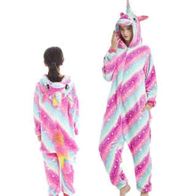 Load image into Gallery viewer, Kigurumi Unicorn Pajama Adult Animal Stitch Onesie Boys Girls Women Men  Couple 2019 Winter Pajama Suit Sleepwear Flannel Pijama - Ole Misc.