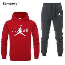 Load image into Gallery viewer, Brand Jordan Clothing Men's Casual Sweatshirts Pullover Men tracksuit Hoodies Two Piece +Pants Sport Shirts Autumn Winter Set - Ole Misc.
