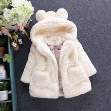 Load image into Gallery viewer, Children's Girls Fur Coat Winter Jackets Kids Faux Fur Coats Hooded Overcoat Thicken Topcoat Toddler Warm Town Clothes - Ole Misc.