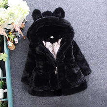 Load image into Gallery viewer, Children's Girls Fur Coat Winter Jackets Kids Faux Fur Coats Hooded Overcoat Thicken Topcoat Toddler Warm Town Clothes - Ole Misc.