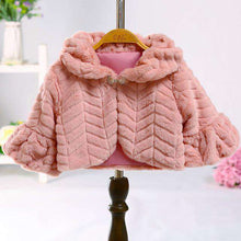 Load image into Gallery viewer, Children's Girls Fur Coat Winter Jackets Kids Faux Fur Coats Hooded Overcoat Thicken Topcoat Toddler Warm Town Clothes - Ole Misc.