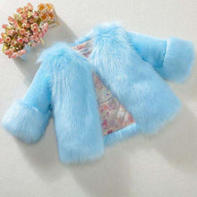 Load image into Gallery viewer, Children's Girls Fur Coat Winter Jackets Kids Faux Fur Coats Hooded Overcoat Thicken Topcoat Toddler Warm Town Clothes - Ole Misc.