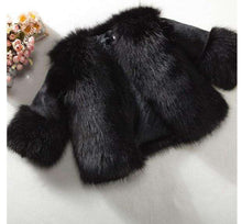 Load image into Gallery viewer, Children's Girls Fur Coat Winter Jackets Kids Faux Fur Coats Hooded Overcoat Thicken Topcoat Toddler Warm Town Clothes - Ole Misc.