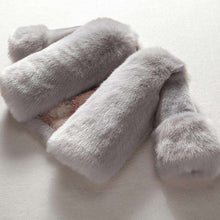 Load image into Gallery viewer, Children's Girls Fur Coat Winter Jackets Kids Faux Fur Coats Hooded Overcoat Thicken Topcoat Toddler Warm Town Clothes - Ole Misc.