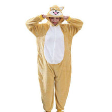 Load image into Gallery viewer, Akita Dog Kigurumi Women Girl Onesie Cute Animal Cartoon Shiba inu Overall Winter Warm Soft Flannel Suit Home Wear Unisex 2019 - Ole Misc.