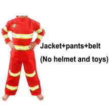 Load image into Gallery viewer, Kids Firefighter Costumes Baby Boys Clothing Set Halloween Party Cosplay Roleplay Fireman Costumes for Teenager Boys with Belt - Ole Misc.