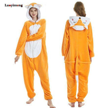 Load image into Gallery viewer, Cute Cartoon Kigurumi Panda Pajamas Hooded Onesie Adult Women Animal Unicorn Nightie Kugurumi Sleepwear Fleece Overalls Jumpsuit - Ole Misc.