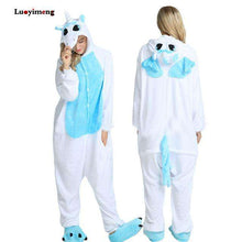 Load image into Gallery viewer, Cute Cartoon Kigurumi Panda Pajamas Hooded Onesie Adult Women Animal Unicorn Nightie Kugurumi Sleepwear Fleece Overalls Jumpsuit - Ole Misc.