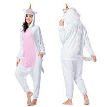 Load image into Gallery viewer, Cute Cartoon Kigurumi Panda Pajamas Hooded Onesie Adult Women Animal Unicorn Nightie Kugurumi Sleepwear Fleece Overalls Jumpsuit - Ole Misc.