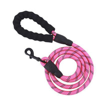 Load image into Gallery viewer, Large Dog Rope 2m 1.5m Medium and large Dog Reflective Leashes With Comfortable grip Walking Pet Dog Collar strong Traction Harness Round Mountain Climbing Nylon Medium Dog Lead Belt 7 colors 1.2cm diameter rope - Ole Misc.