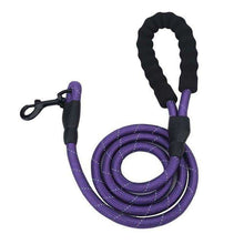 Load image into Gallery viewer, Large Dog Rope 2m 1.5m Medium and large Dog Reflective Leashes With Comfortable grip Walking Pet Dog Collar strong Traction Harness Round Mountain Climbing Nylon Medium Dog Lead Belt 7 colors 1.2cm diameter rope - Ole Misc.