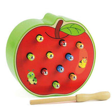 Load image into Gallery viewer, 3D Cognitive Education Puzzle Toys Color Wood Toys Magnetic Caterpillar Animal Early Childhood Education Catch Worm Game - Ole Misc.
