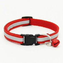 Load image into Gallery viewer, Adjustable Luminous Pet Collar Polyester Dog Collar Black Buckle Reflective Bell Collar Comfortable Fit for Cat Puppy Kitten Dog - Ole Misc.