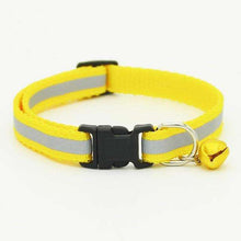 Load image into Gallery viewer, Adjustable Luminous Pet Collar Polyester Dog Collar Black Buckle Reflective Bell Collar Comfortable Fit for Cat Puppy Kitten Dog - Ole Misc.