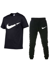 Load image into Gallery viewer, 2019 Summer New Men's T-shirt Tracksuit Casual Suits gym Clothing Man Sets Tops+Pants Male sweatshirt Men Brand T Shirt Set - Ole Misc.