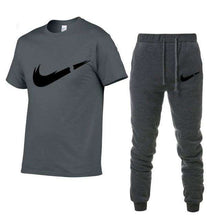 Load image into Gallery viewer, 2019 Summer New Men's T-shirt Tracksuit Casual Suits gym Clothing Man Sets Tops+Pants Male sweatshirt Men Brand T Shirt Set - Ole Misc.
