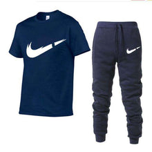 Load image into Gallery viewer, 2019 Summer New Men's T-shirt Tracksuit Casual Suits gym Clothing Man Sets Tops+Pants Male sweatshirt Men Brand T Shirt Set - Ole Misc.