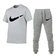 Load image into Gallery viewer, 2019 Summer New Men's T-shirt Tracksuit Casual Suits gym Clothing Man Sets Tops+Pants Male sweatshirt Men Brand T Shirt Set - Ole Misc.