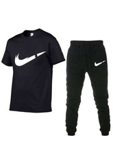 Load image into Gallery viewer, 2019 Summer New Men's T-shirt Tracksuit Casual Suits gym Clothing Man Sets Tops+Pants Male sweatshirt Men Brand T Shirt Set - Ole Misc.