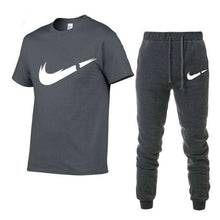 Load image into Gallery viewer, 2019 Summer New Men's T-shirt Tracksuit Casual Suits gym Clothing Man Sets Tops+Pants Male sweatshirt Men Brand T Shirt Set - Ole Misc.