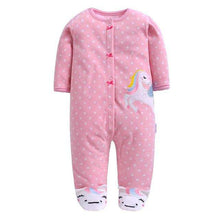 Load image into Gallery viewer, 2019 new Winter Fleece baby clothes baby girls boys  Long sleeves bodysuit baby boy jumpsuit - Ole Misc.