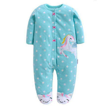 Load image into Gallery viewer, 2019 new Winter Fleece baby clothes baby girls boys  Long sleeves bodysuit baby boy jumpsuit - Ole Misc.