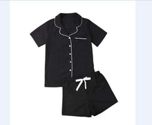 Load image into Gallery viewer, Casual New Women Loose Pajamas Sets Dot Print Summer Short Sleeves Shirts+Pants Sleepwear Nightwear Woman Pajama Homewear Robe - Ole Misc.