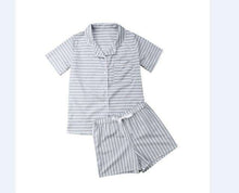 Load image into Gallery viewer, Casual New Women Loose Pajamas Sets Dot Print Summer Short Sleeves Shirts+Pants Sleepwear Nightwear Woman Pajama Homewear Robe - Ole Misc.
