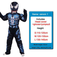 Load image into Gallery viewer, Kids Boys Muscle Batman Costumes With Mask Cloak Movie Character Superhero Cosplay Halloween Masquerade Evening Superman Role Pl - Ole Misc.