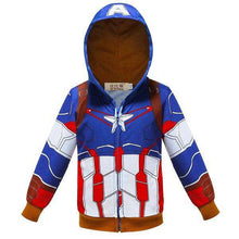 Load image into Gallery viewer, Spring Autumn Batman coat Ninja Turtle Hoodies Children's Jacket Spider-Man Captain America Boys Zipper Jacket Boys Clothes - Ole Misc.