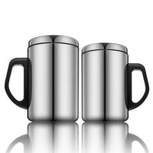 Load image into Gallery viewer, Practical Double Walled Stainless Steel Travel Mug Lid Thermal Insulated Water Cup Bottle Coffee Water Tea Cup Camping Travel - Ole Misc.