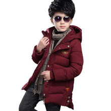 Load image into Gallery viewer, Baby autumn and winter new warm clothing children's jacket thickening plus velvet padded jacket boy hooded jacket boy warm jacke - Ole Misc.