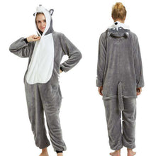 Load image into Gallery viewer, Unicorn Pajamas Onesie Animal Women Kigurumi Stitch Adult Hooded Sleepwear Winter Flannel Christmas Deer Shark Unicornio Pijamas - Ole Misc.