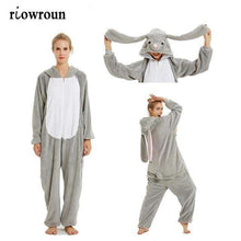 Load image into Gallery viewer, Unicorn Pajamas Onesie Animal Women Kigurumi Stitch Adult Hooded Sleepwear Winter Flannel Christmas Deer Shark Unicornio Pijamas - Ole Misc.