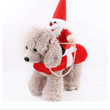 Load image into Gallery viewer, Dog clothes cat Santa Claus supplies pet riding equipment dress Halloween funny small medium dog leotard coat clothes role play - Ole Misc.