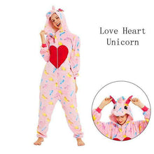 Load image into Gallery viewer, Unicorn Onesies Unisex Winter Kigurumi Stitch Panda Onesies Women Men Nightwear Anime Costumes Adults Flannel Sleepwear Pajamas - Ole Misc.