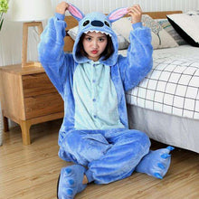 Load image into Gallery viewer, Unicorn Onesies Unisex Winter Kigurumi Stitch Panda Onesies Women Men Nightwear Anime Costumes Adults Flannel Sleepwear Pajamas - Ole Misc.