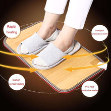 Load image into Gallery viewer, Winter Foot Feet Warmer lectric Heating Mat Office Warm Feet Thermostat Heating Pad Home Heated Floor Carpet 50x30cm - Ole Misc.