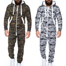 Load image into Gallery viewer, Centuryestar Men's Camouflage Pajamas Long Sleepwear One Piece Pyjamas Male Jumpsuits Hooded Onesie For Adult Tmall Quality - Ole Misc.