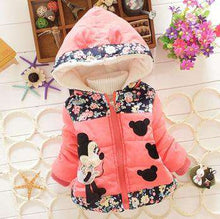 Load image into Gallery viewer, Autumn Winter Mickey Minnie Girls Jackets Cute Cotton Keeping Warm Kids Jacket Hooded Casual Girls Coat Children's Clothing - Ole Misc.