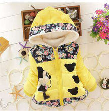 Load image into Gallery viewer, Autumn Winter Mickey Minnie Girls Jackets Cute Cotton Keeping Warm Kids Jacket Hooded Casual Girls Coat Children's Clothing - Ole Misc.