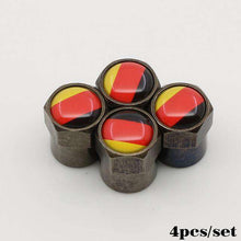 Load image into Gallery viewer, Carbon black car Tire Valve Caps case for skoda octavia fabia rapid yeti superb octavia a 5 a 7 2 - Ole Misc.