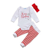 Load image into Gallery viewer, 3PCS Newborn Baby Christmas T-Shirt Tops Romper Long Pants Outfits Clothes Set - Ole Misc.